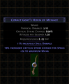 Using an Orb of AugmentationOrb of AugmentationStack Size: 30Augments a magic item with a new random modifierRight click this item then left click a magic item to apply it. Magic items can have up to two random modifiers. added a suffix modifier.