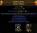 Example of a boots enchantment