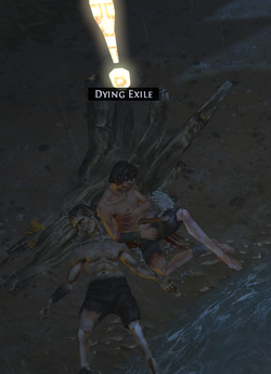 Dying Exile a shipwreck survivor