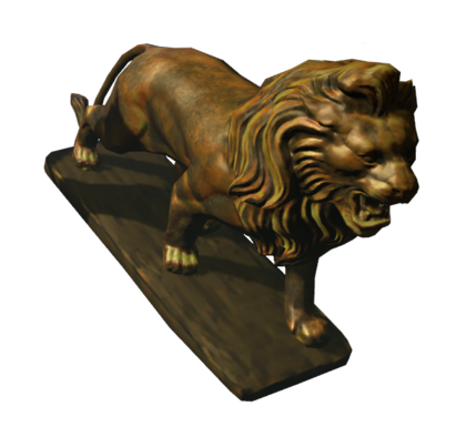 In game appearance of the lion with high texture quality.